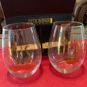 Stemless Goblets Wine Glasses